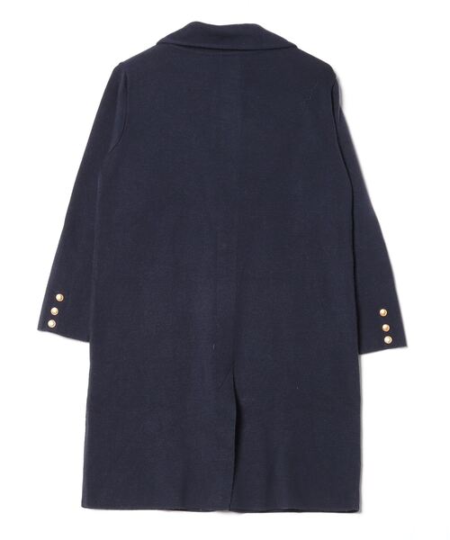 「en recre」 ニットカーディガン M ネイビー レディース_画像2