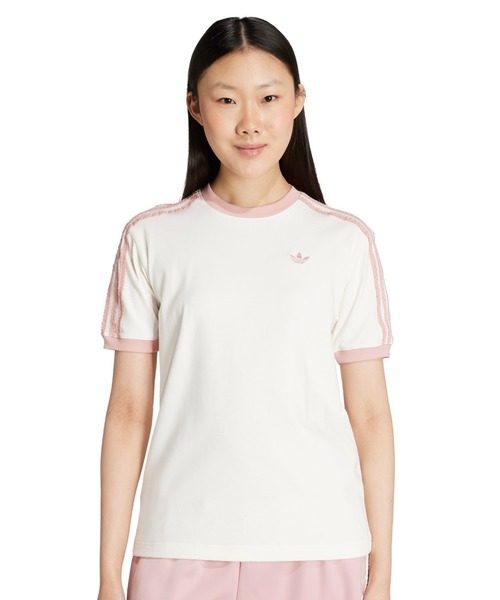 ★adidas originals★W RUFFLE 3S TEE 半袖Tシャツ★追跡可 adidas tシャツ RUFFLE 3S TEE / アディダス ラッフル スリー