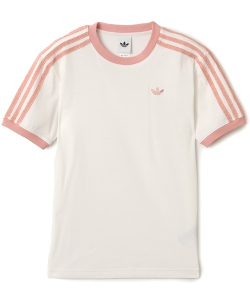 tシャツ adidas RUFFLE 3S TEE / アディダス ラッフル スリーストライプス 半袖Tシャツ レディース adidas tシャツ RUFFLE 3S TEE / アディダス ラッフル スリー