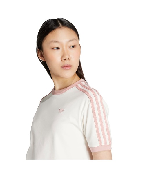 3Sストライプフリル★新作人気【ADIDAS】RUFFLE 3S TEE★3色 adidas tシャツ RUFFLE 3S TEE / アディダス ラッフル スリー