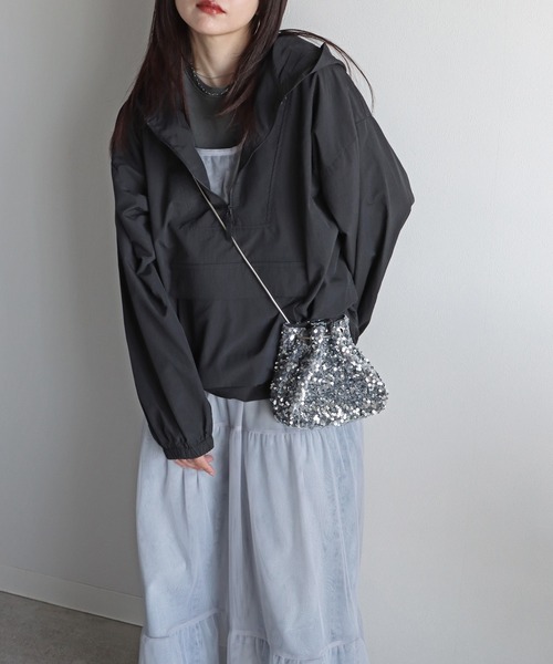 「COURO」 ナイロンブルゾン L アイボリー レディース