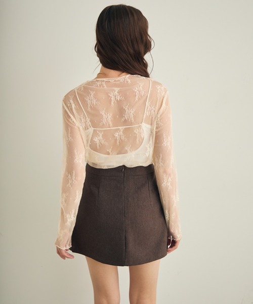 searoomlynn カップinバックオープンキャミソール FitパッドBack openキャミ