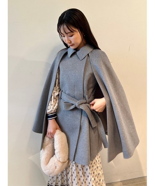 LILY BROWN（リリーブラウン） ポンチョコート ONE SIZE ベージュ