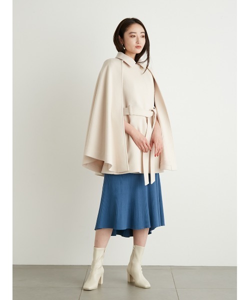 LILY BROWN（リリーブラウン） ポンチョコート ONE SIZE ベージュ