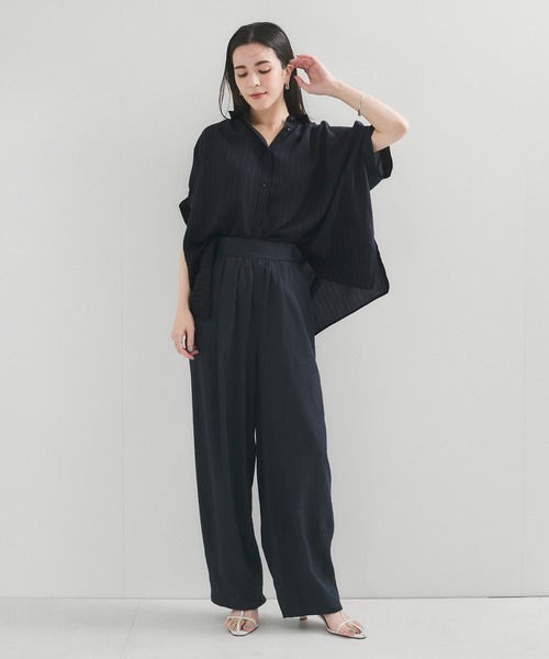 ブラウス シャツ ステンカラービッグシャツ レディース LE CERCLE par rope' ブラウス シャツ ステンカラービッグシャツ