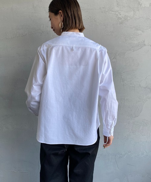 DANTON 長袖シャツ ホワイト 34サイズ Danton 「DANTON」 長袖シャツ 34 ホワイト レディース