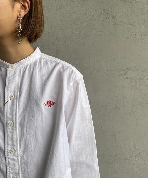 Danton 「DANTON」 長袖シャツ 34 ホワイト レディース