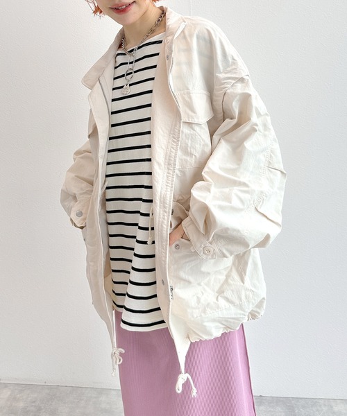 w closet（ダブルクローゼット） ジップアップブルゾン FREE ライト