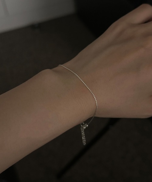 whoseA ブレスレット 「silver925」RopeThinBracelet/ロープシン