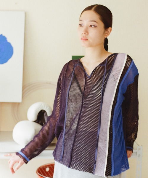「PAMM」 長袖カットソー フリー ネイビー レディース