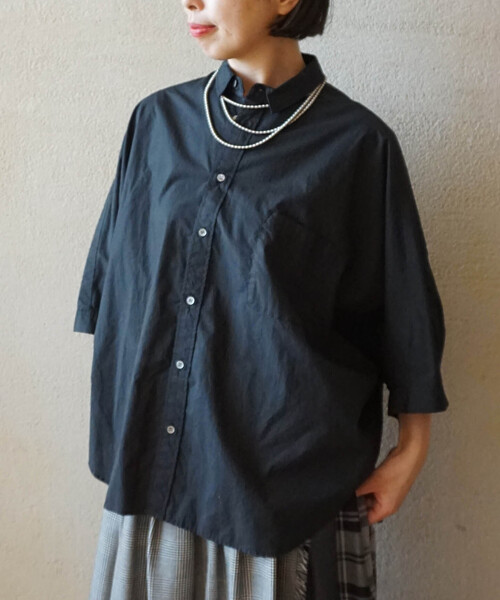 「JOURNAL STANDARD LUXE」 7分袖シャツ FREE ブラック レディース
