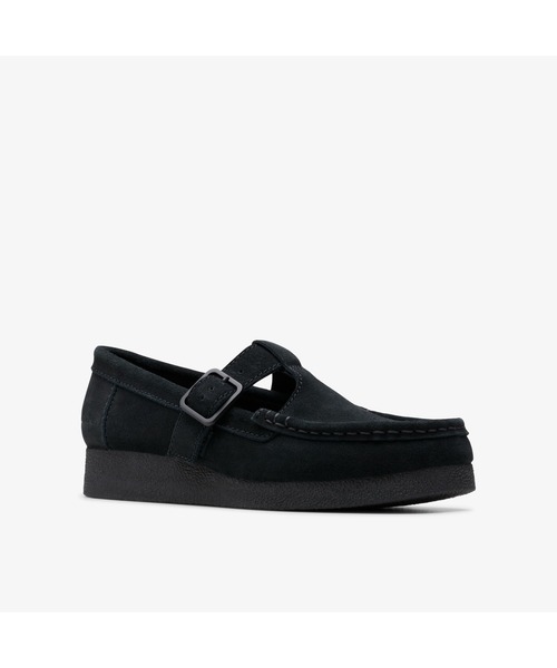 Clarks Wallabies 黒 モカシンシューズ Clarks デッキシューズ モカシン WallabeeEVOBar / ワラビー