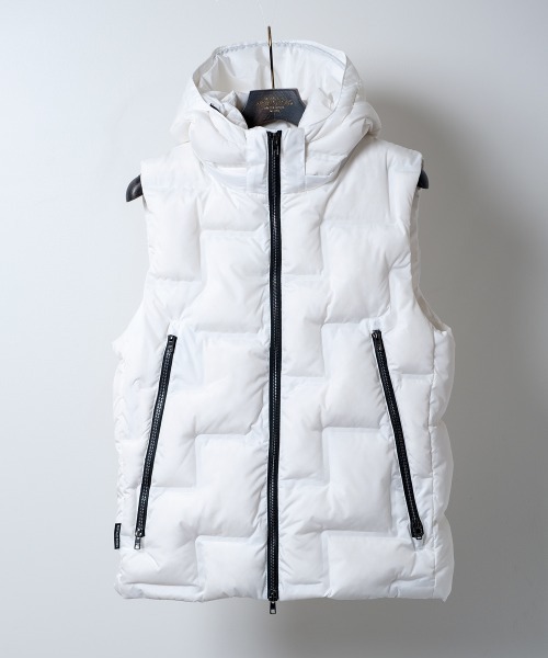 「BUFFALO BOBS」 ダウンベスト 1-2 ブラック メンズ_画像2