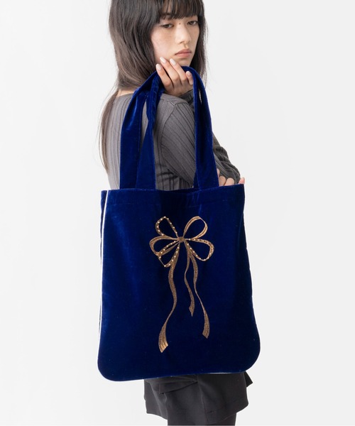 Casselini（キャセリーニ） トートバッグ リボンエンブロイダリー