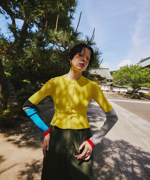 レディースウェア BLOCKING PEPLUM KT CD OMMO ONLINE STORE