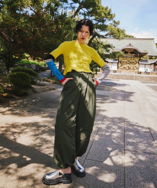 レディースウェア BLOCKING PEPLUM KT CD OMMO ONLINE STORE