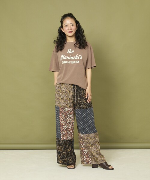 Freada パンツ Freada/フリーダ パッチワーク イージーパンツ