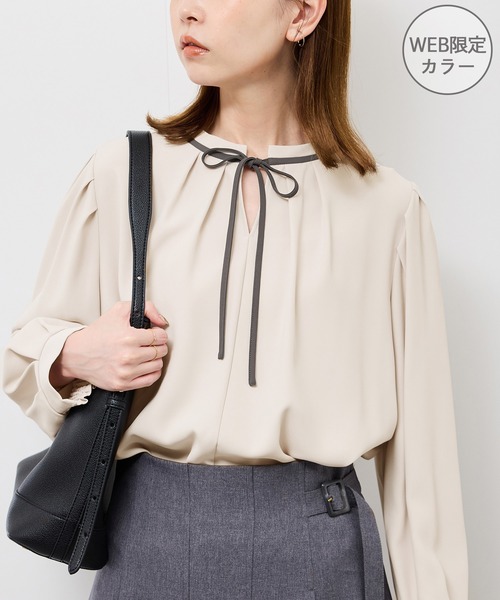 Roen♡ブラウス ROPÉ(ロペ) / GWIL SILK SATIN SHIRT｜シルクサテンシャツ (トップス