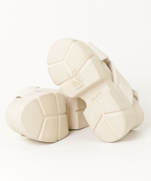 「EVOL」 フラットサンダル X-SMALL ベージュ レディース_画像3