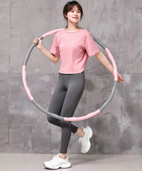 HYS SHOP レギンス スパッツ レディース 半袖ヨガウェアトップス+