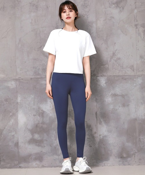 HYS SHOP レギンス スパッツ レディース 半袖ヨガウェアトップス+