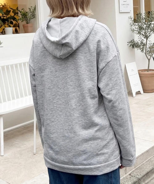 cammie パーカー ジャージファブリックジップパーカー レディース