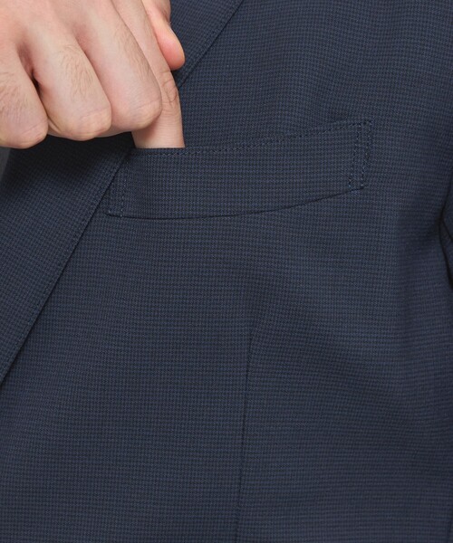 ジャケット テーラードジャケット 「BREASY JACKET」2WAYストレッチ千鳥セットアップジャケット メンズの画像