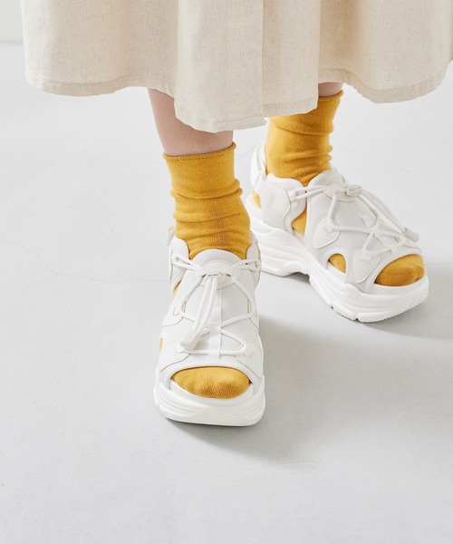 「menue」 フラットサンダル L ブラック レディース_画像5