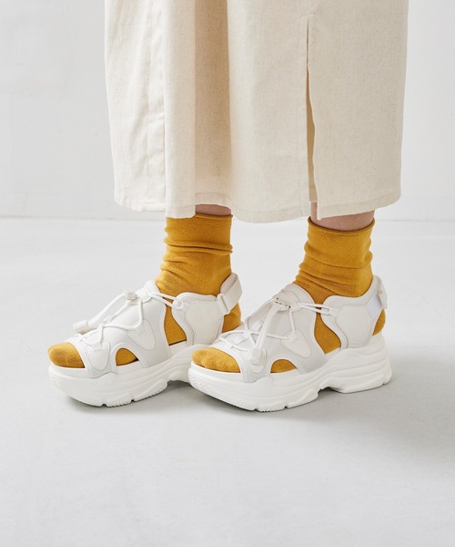 「menue」 フラットサンダル L ブラック レディース_画像7