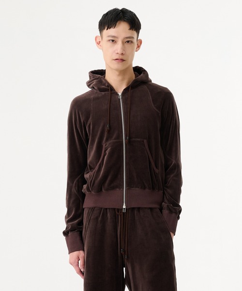 NVRFRGT（ネヴァーフォーゲット） パーカー 「NVRFRGT」VELOUR ZIP UP