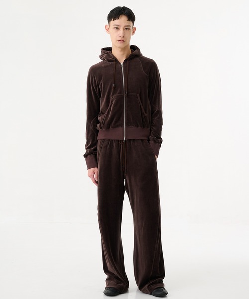 NVRFRGT（ネヴァーフォーゲット） パーカー 「NVRFRGT」VELOUR ZIP UP