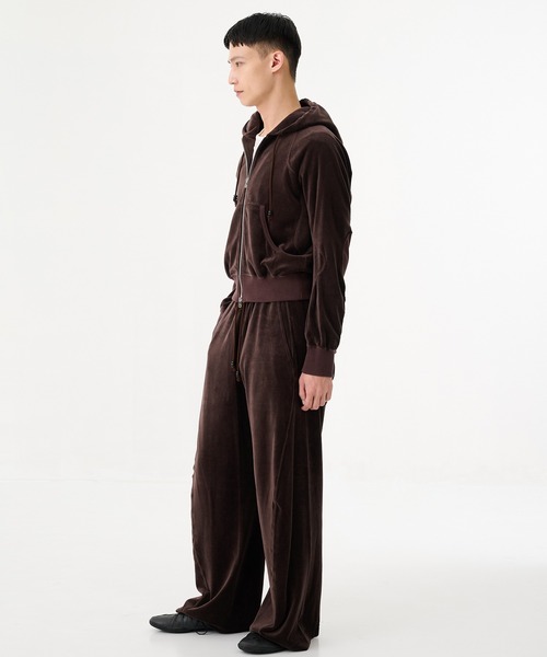 NVRFRGT（ネヴァーフォーゲット） パーカー 「NVRFRGT」VELOUR ZIP UP