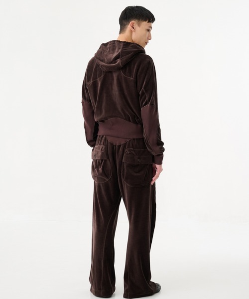 NVRFRGT（ネヴァーフォーゲット） パーカー 「NVRFRGT」VELOUR ZIP UP