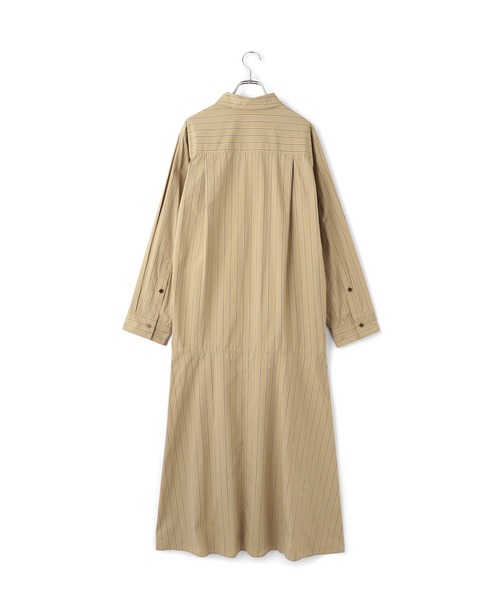 イエナIENA新品ロングシャツワンピBEAMSアローズSHIPSアダムエロペ ADAM ET ROPE'（アダムエロペ） シャツワンピース フレアーシャツ