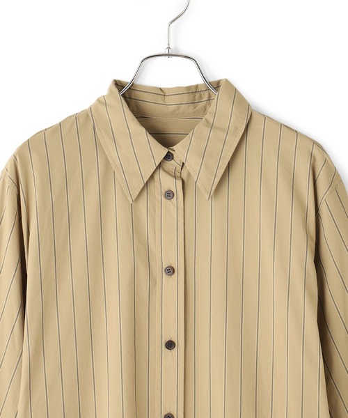 ADAM ET ROPE'（アダムエロペ） シャツワンピース フレアーシャツ