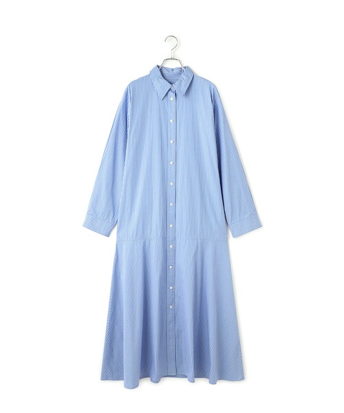 イエナIENA新品ロングシャツワンピBEAMSアローズSHIPSアダムエロペ ADAM ET ROPE'（アダムエロペ） シャツワンピース フレアーシャツ