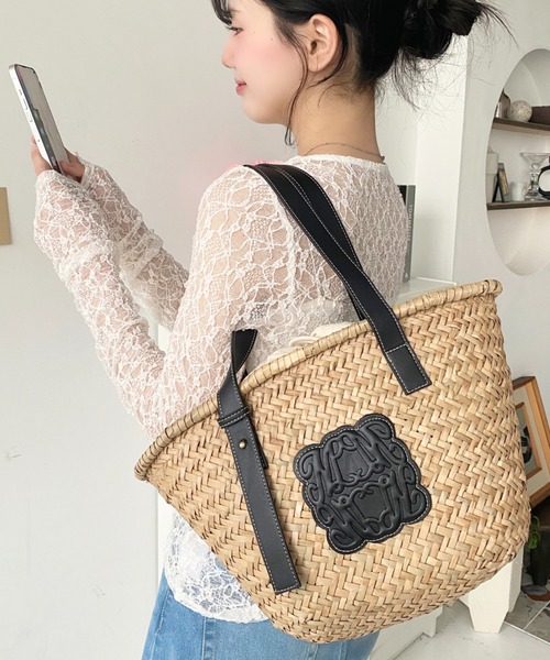 「moment+」 かごバッグ FREE ブラック レディース_画像8