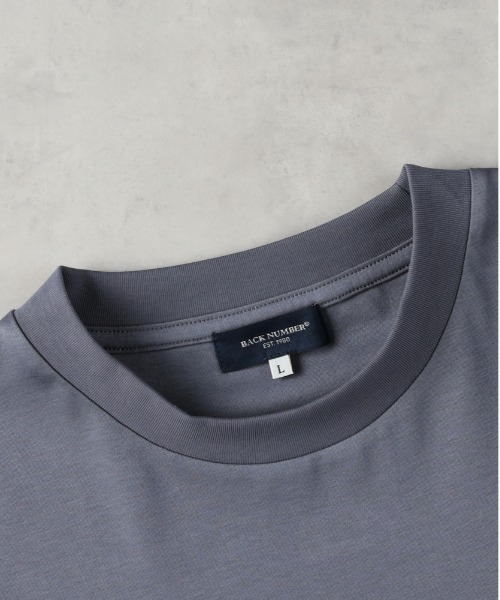 BACK NUMBER tシャツ 「BACK NUMBER」シルケット加工ロングスリーブT