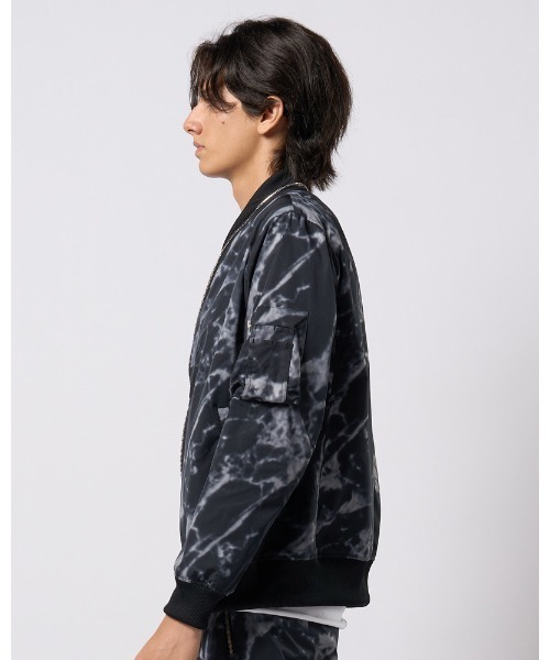 ブルゾン アウター neck zip blouson メンズの画像
