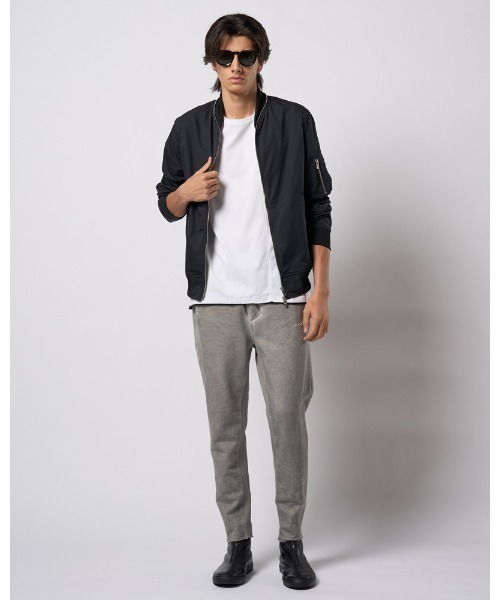 ブルゾン アウター neck zip blouson メンズの画像