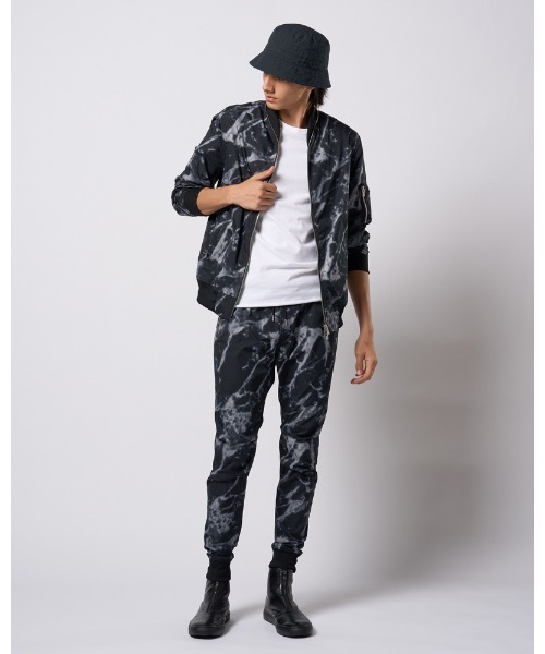 ブルゾン アウター neck zip blouson メンズの画像