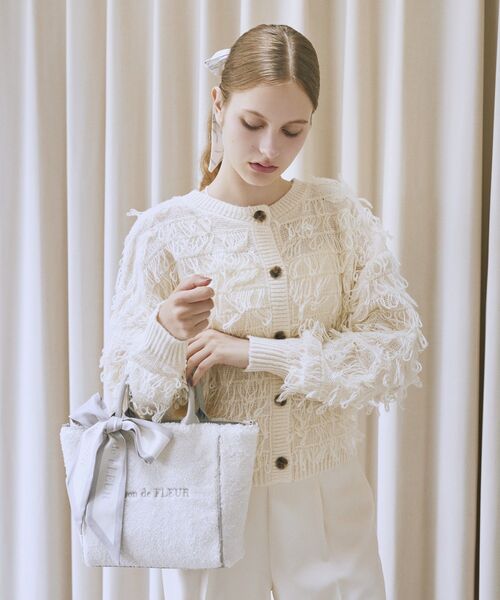 Maison de FLEUR（メゾンドフルール） トートバッグ スカーフ付きボア