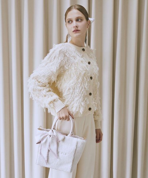 Maison de FLEUR（メゾンドフルール） トートバッグ スカーフ付きボア