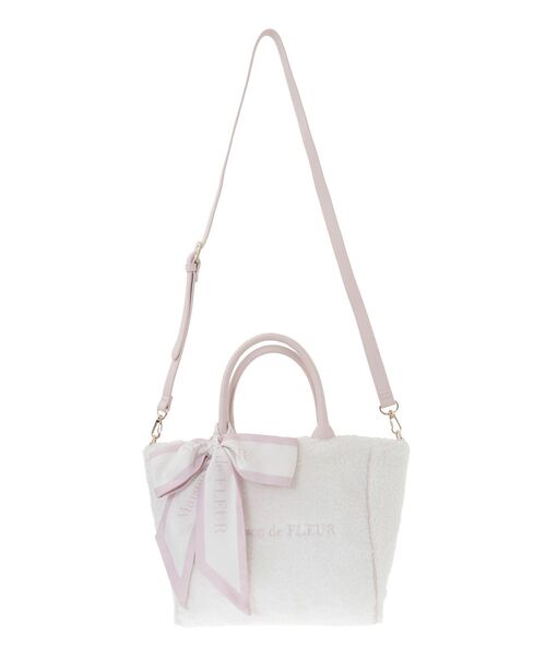 Maison de FLEUR（メゾンドフルール） トートバッグ スカーフ付きボア