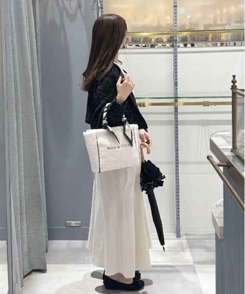 Maison de FLEUR（メゾンドフルール） トートバッグ スカーフ付きボア