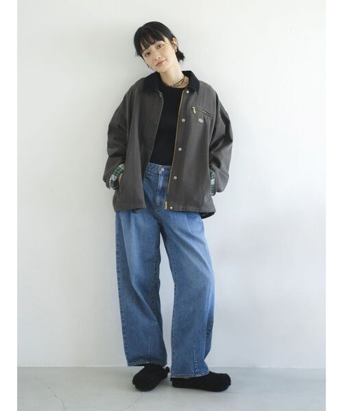 styling/ × Dickies 別注ブルゾン Dickies（ディッキーズ） ブルゾン アウター Dickies別注 バイカラー