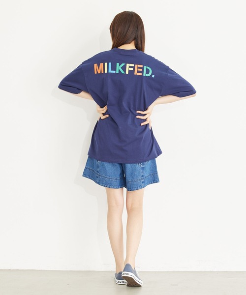 「MILKFED.」 半袖Tシャツ ONE SIZE ライトパープル レディース_画像4
