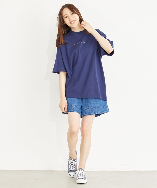 「MILKFED.」 半袖Tシャツ ONE SIZE ライトパープル レディース_画像5