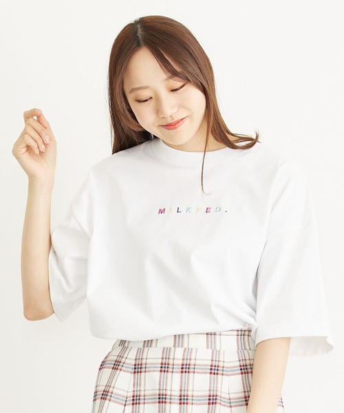 「MILKFED.」 半袖Tシャツ ONE SIZE ライトパープル レディース_画像6