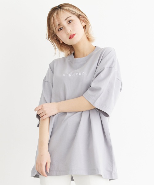 「MILKFED.」 半袖Tシャツ ONE SIZE ライトパープル レディース_画像9